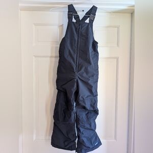 Kids' Black Lands End Cold Buster Snow Bib (Size 6)